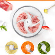 Cối máy xay thịt thủy tinh